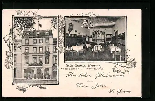 AK Bremen, Hotel Grieme, An der Weide 18