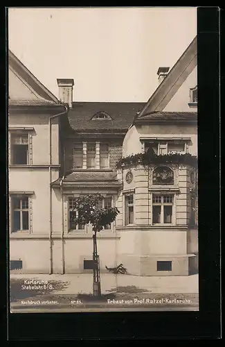 AK Karlsruhe, Haus in der Stabelstrasse 6 /8