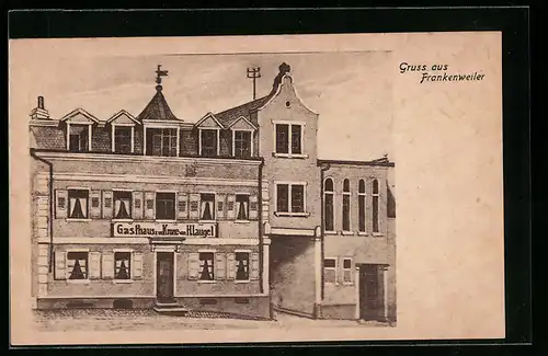 AK Frankweiler /Pfalz, Gasthaus zur Krone