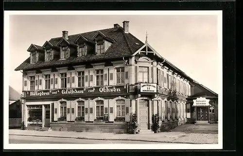 AK Kuppenheim, Metzgerei und Gasthaus zum Ochsen