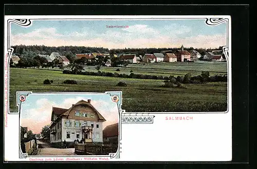 AK Salmbach, Gasthaus zum Löwen, Gesamtansicht