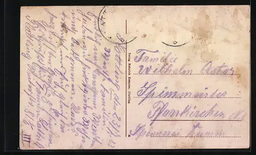 AK Plattling i. Bay., Passauer Strasse mit Geschäften