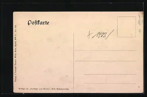 AK Briese bei Birkenwerder, Strasse in Briese