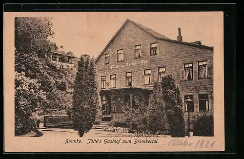 AK Bremke, Jütte`s Gasthof zum Bremkertal