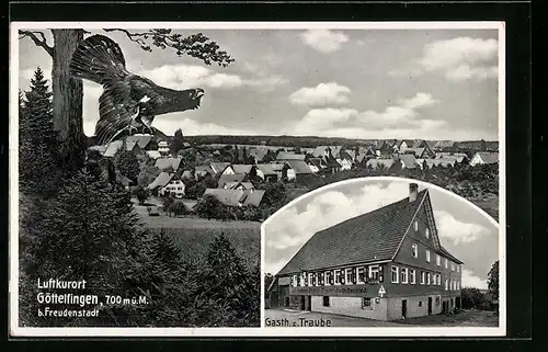 AK Göttelfingen b. Freudenstadt, Gasth. z. Traube