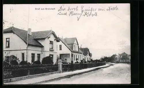 AK Brokstedt, Blick auf Häuser