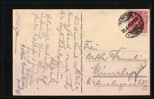 AK Oberkirch /Baden, Hotel und Gasthof zur Linde Z. Dilger mit Strasse