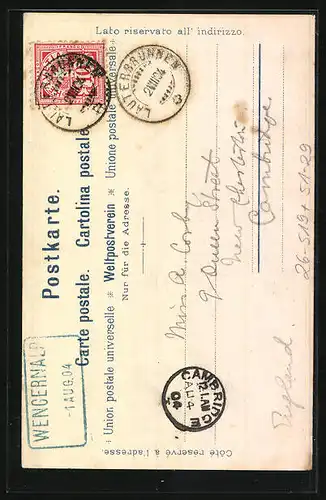 Künstler-AK C. Steinmann Nr. 2004: Berner Mädchen in Oberländer Tracht