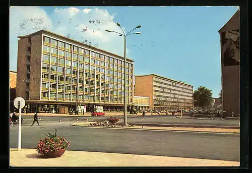 AK Karl-Marx-Stadt, Blick auf die Brückenstrasse