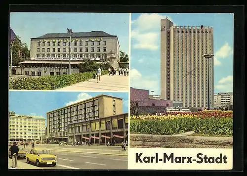 AK Karl-Marx-Stadt, Interhotels Chemnitzer Hof Moskau und Kongress