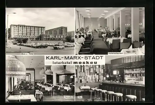 AK Karl-Marx-Stadt, Interhotel Moskau, Bar, Tanzcafe