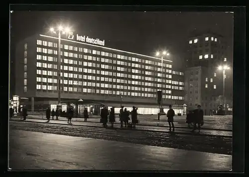 AK Leipzig, Hotel Deutschland am Karl-Marx-Platz