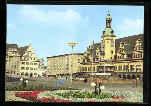 AK Leipzig, Markt und Altes Rathaus, Untergrundmessehalle