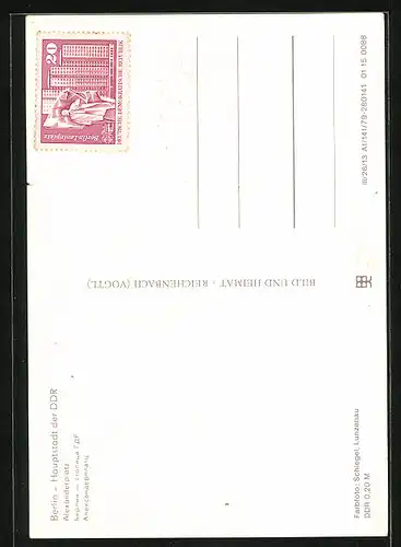 AK Berlin, Passanten auf dem Alexanderplatz