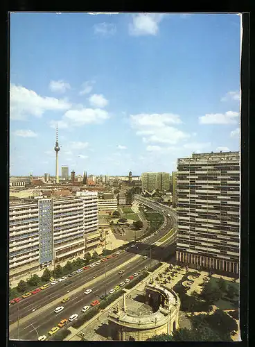AK Berlin, Blick auf die Leipziger Strasse