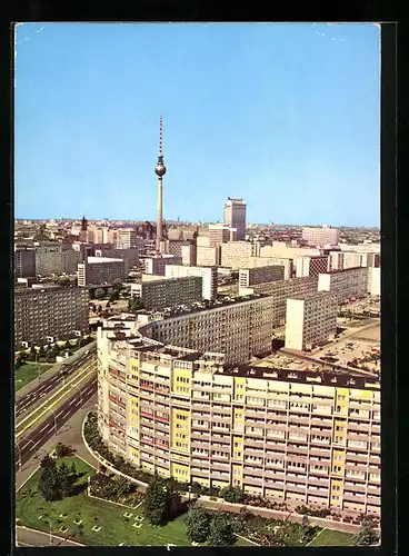 AK Berlin, Blick zum Stadtzentrum