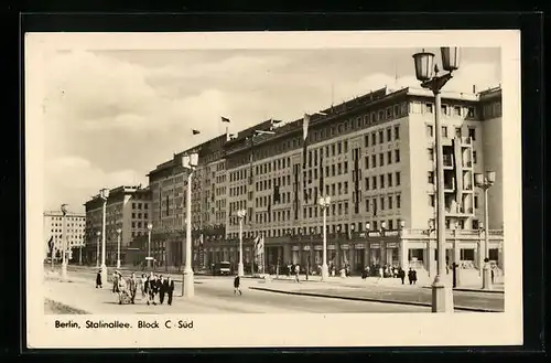 AK Berlin, Stalinallee, Block C-Süd