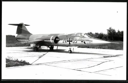 Fotografie Flugzeug Lockheed F-104 Starfighter der Luftwaffe Kennung 24-05