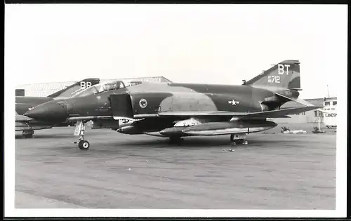 Fotografie Flugzeug McDonnell F-4 Phantom der US-Air Force in Tranfarbe / Camouflage