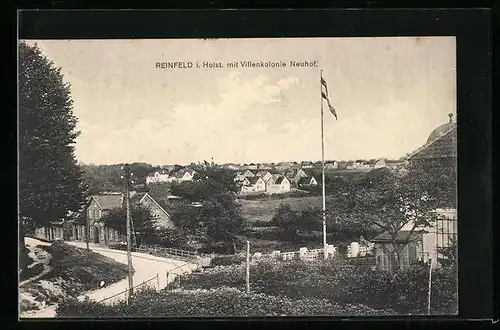 AK Reinfeld i. Holst., Villenkolonie Neuhof mit Strassenpartie