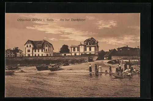 AK Dahme i. Holst., Ostseebad, An der Durchfahrt