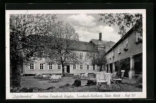 AK Tambach-Dietharz /Thür. Wald, Gasthaus Schützenhof