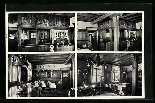 AK Ihringen, Gasthaus zum Kaiserstuhl, Innenansichten