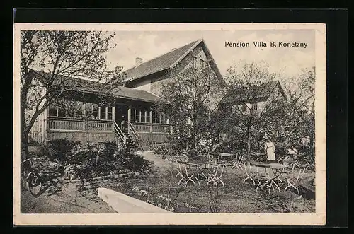 AK Bad Orb, Pension Villa B. Konetzny