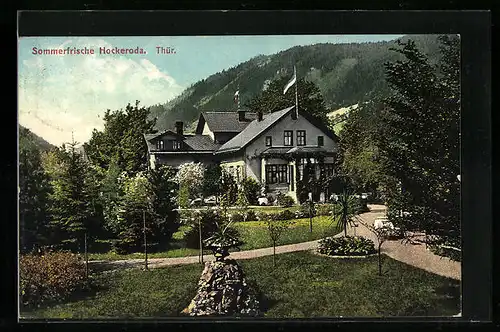 AK Hockeroda /Thür., Ortspartie mitHotel