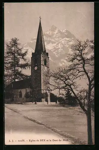 AK Bex, Eglise et la Dent du Midi