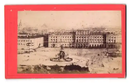 Fotografie Felisch, St. Petersburg, Ansicht St. Petersburg, Blick auf den Platz mit dem Nicolaus I. Denkmal