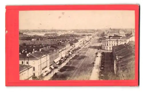 Fotografie Felisch, St. Petersburg, Ansicht St. Petersburg, Blick in die Newski-Prospect von der Duma aus gesehen