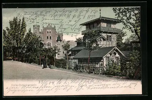 AK Halle-Giebichenstein, Gasthaus Bad Wittekind