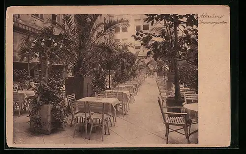 AK Berlin, Restaurant Tonndorf, Abteilung Sommergarten, Unter den Linden 56