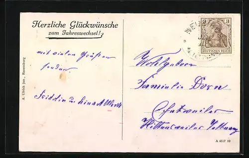 AK Neukirch bei Tettnang, Ortsansicht aus der Vogelschau