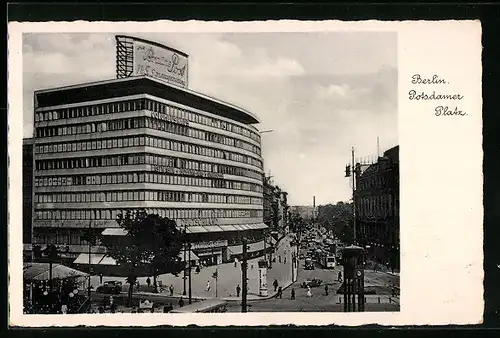 AK Berlin, Partie am Potsdamer Platz, Columbushaus