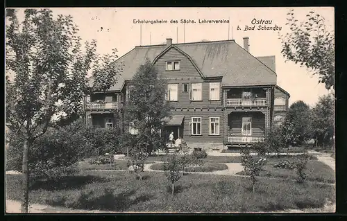 AK Ostrau b. Bad Schandau, Erholungsheim des Sächs. Lehrervereins