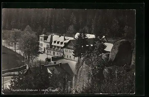 AK Erlabrunn /Erzgeb., Blick auf das Täumerhaus