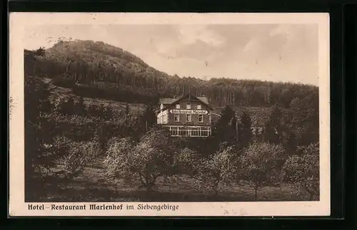 AK Königswinter, Hotel-Restaurant Marienhof im Siebengebirge, Inh. Otto Land