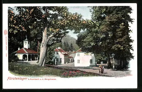 AK Fürstenlager b. Auerbach a. d. Bergstrasse, Strassenpartie aus der Ortschaft