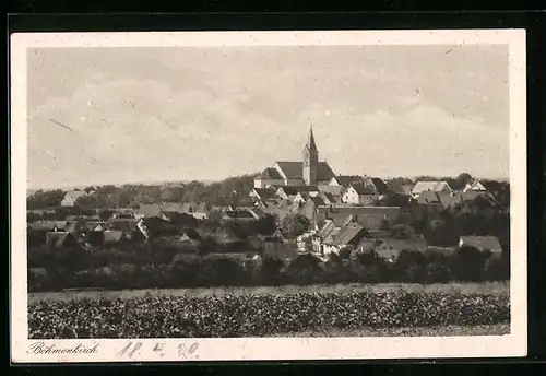 AK Böhmenkirch, Teilansicht mit Kirche