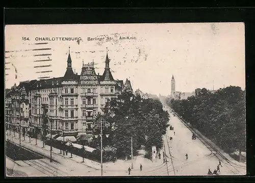 AK Berlin-Charlottenburg, Hotel Bismarck am Knie an der Berliner Strasse
