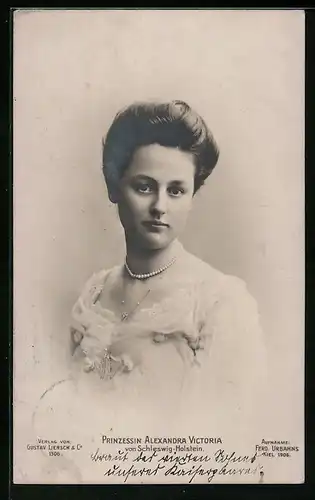 AK Prinzessin Alexandra Victoria von Schleswig-Holstein