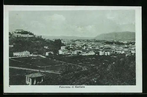 AK Gorizia, Panorama vom Ort