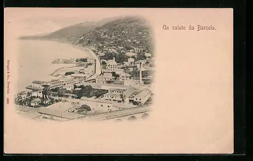AK Barcola, Teilansicht aus der Vogelschau