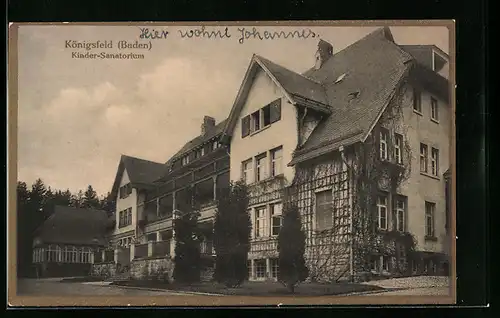 AK Königsfeld /Baden, Kinder-Sanatorium