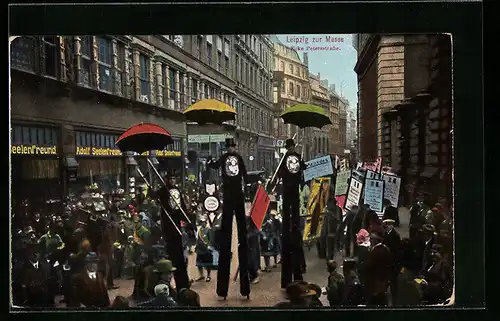 AK Leipzig, Leipziger Messe, Ecke Petersstrasse