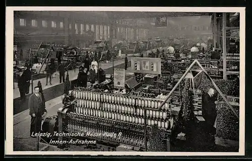 AK Leipzig, Technische Messe, Halle 8, Innenansicht