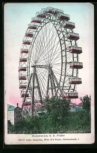 AK Wien, Riesenrad im Prater