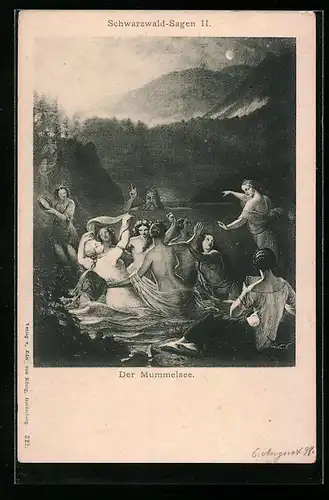 AK Schwarzwald-Sage Der Mummelsee